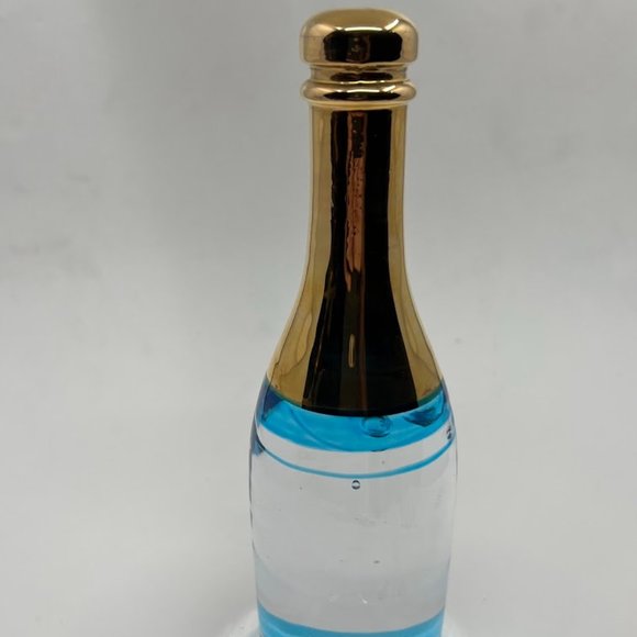 Kosta Boda Crystal Champagne Bottle Sculpture